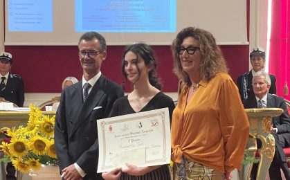 Benedetta Tani prima classificata alla finale nazionale del Premio Leopardi